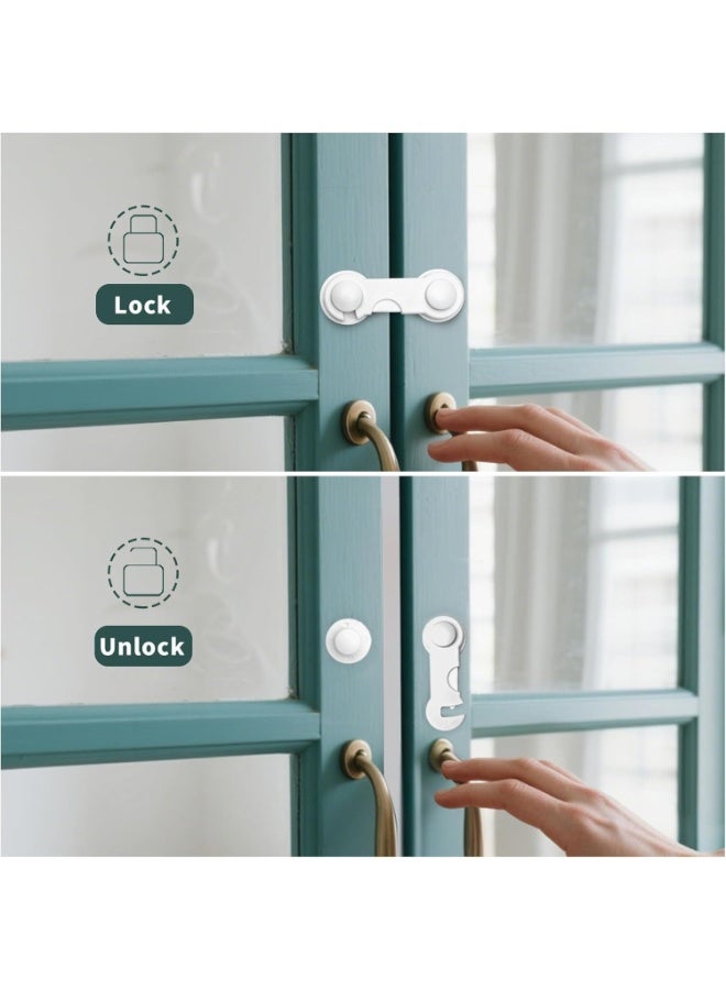 3Pcs Durable Childproof Safety Locks for Toddlers – Cabinets, Drawers, Wardrobes and Appliances Protection, Easy for Adults, Hard for Kids, Essential Baby Safety Device, Multicolor - Image 5